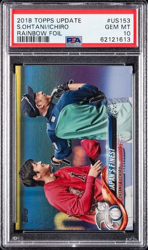 2018 Topps Update Ichiro / Shohei Ohtani [Rainbow Foil] #US153 card