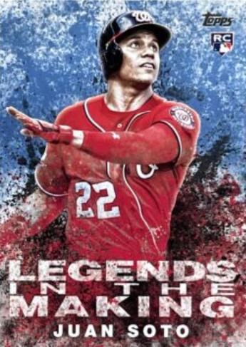 2018 Topps Update Legends in the Making Juan Soto [Blue] #LITM-8 card