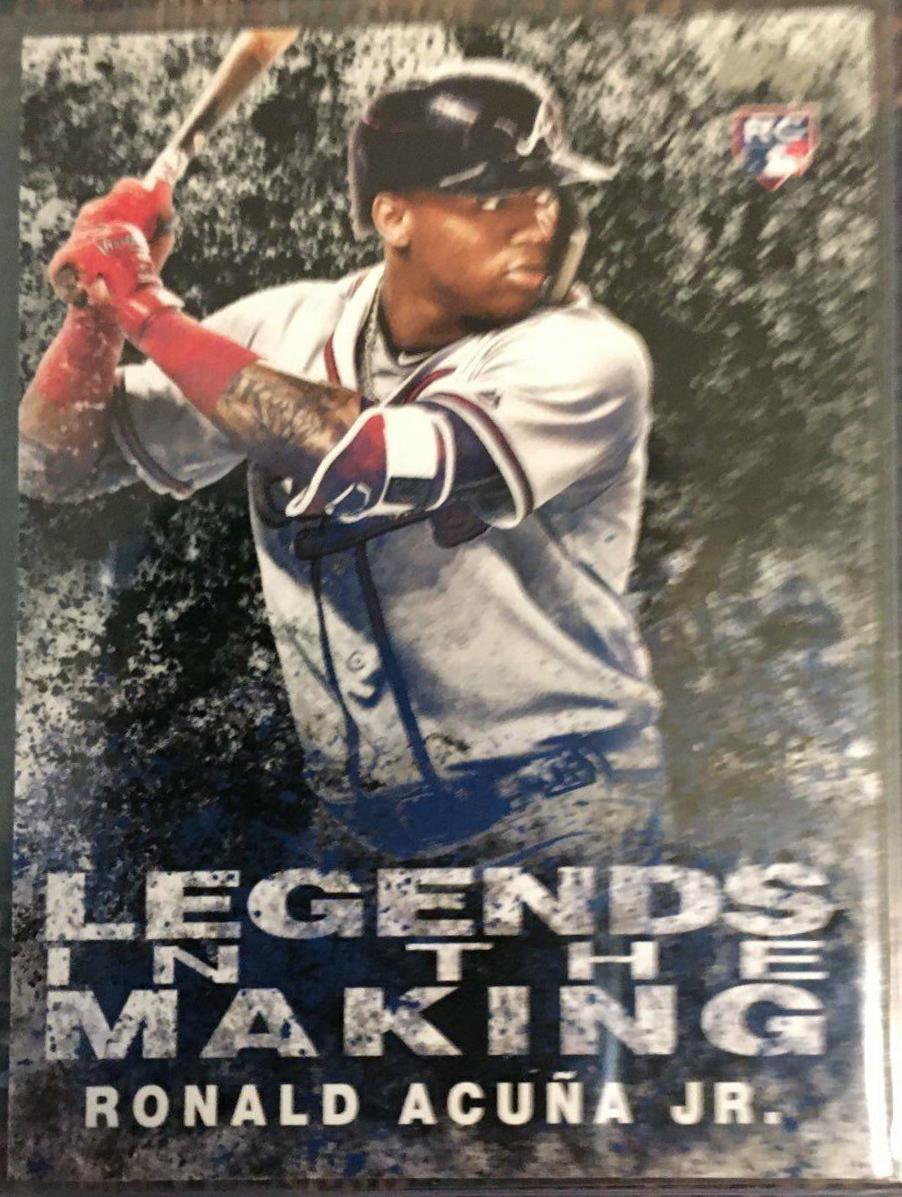 2018 Topps Update Legends in the Making Ronald Acuna Jr. [Black] #LITM-1 card