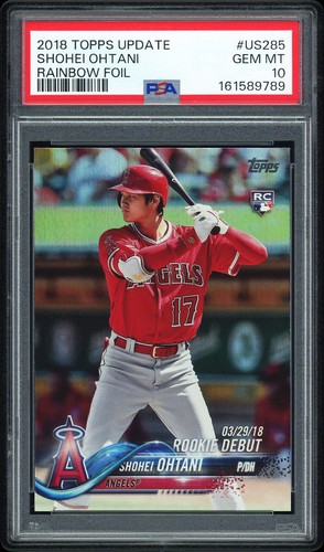 2018 Topps Update Shohei Ohtani [Rainbow Foil] #US285 card