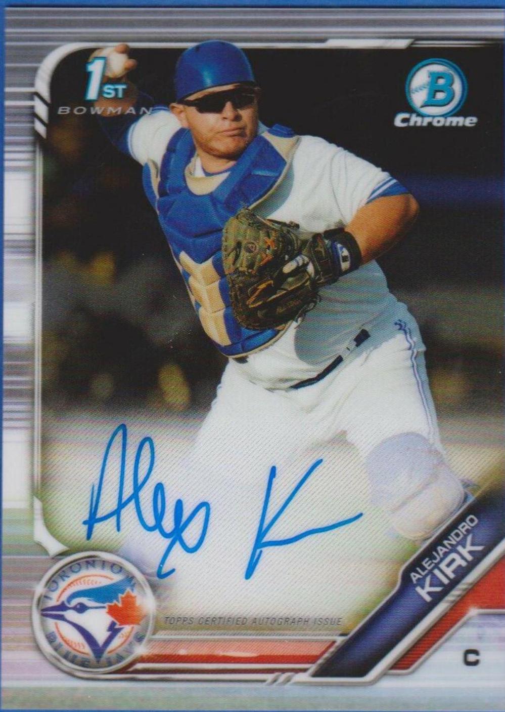 2019 Bowman Chrome Prospects Autographs Alejandro Kirk #CPA-AK card