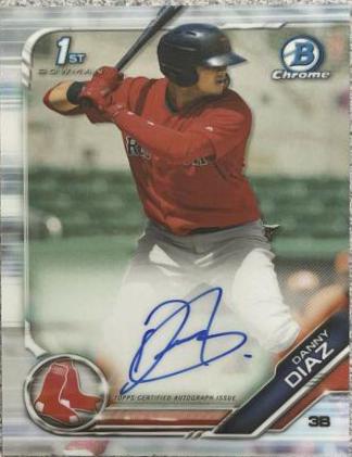 2019 Bowman Chrome Prospects Autographs Danny Diaz #CPA-DD card