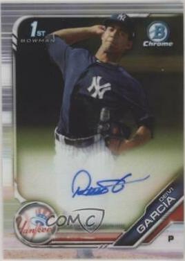 2019 Bowman Chrome Prospects Autographs Deivi Garcia #CPA-DG card