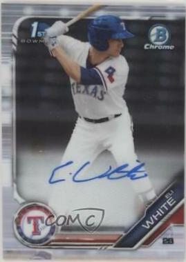 2019 Bowman Chrome Prospects Autographs Eli White #CPA-EW card