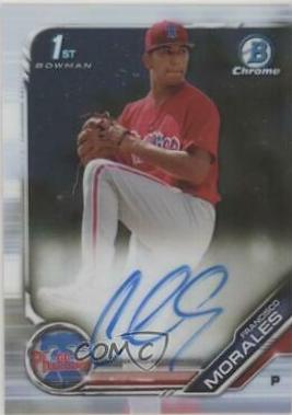 2019 Bowman Chrome Prospects Autographs Francisco Morales #CPA-FM card