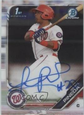 2019 Bowman Chrome Prospects Autographs Israel Pineda #CPA-IP card