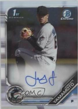 2019 Bowman Chrome Prospects Autographs Jordan Yamamoto #CPA-JY card