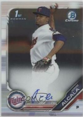 2019 Bowman Chrome Prospects Autographs Jorge Alcala #CPA-JA card
