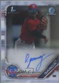 2019 Bowman Chrome Prospects Autographs Luis Garcia #CPA-LG card