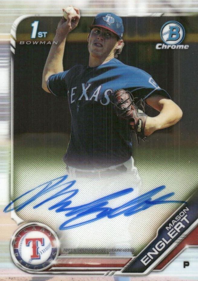 2019 Bowman Chrome Prospects Autographs Mason Englert #CPA-ME card