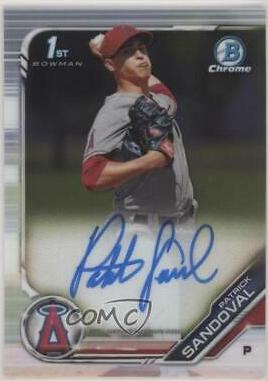 2019 Bowman Chrome Prospects Autographs Patrick Sandoval #CPA-PS card
