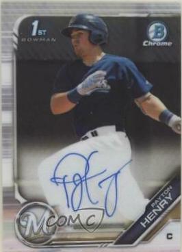 2019 Bowman Chrome Prospects Autographs Payton Henry #CPA-PH card
