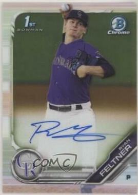 2019 Bowman Chrome Prospects Autographs Ryan Feltner #CPA-RF card