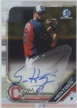2019 Bowman Chrome Prospects Autographs Sam Hentges #CPA-SHE card