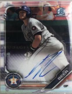 2019 Bowman Chrome Prospects Autographs Seth Beer #CPA-SB card