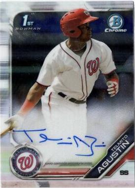 2019 Bowman Chrome Prospects Autographs Telmito Agustin #CPA-TA card