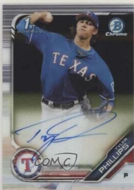 2019 Bowman Chrome Prospects Autographs Tyler Phillips #CPA-TP card