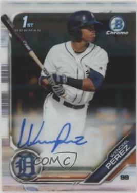 2019 Bowman Chrome Prospects Autographs Wenceel Perez #CPA-WP card