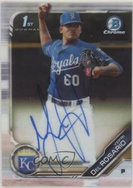 2019 Bowman Chrome Prospects Autographs Yefri Del Rosario #CPA-YDR card