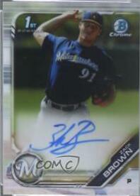 2019 Bowman Chrome Prospects Autographs Zack Brown #CPA-ZB card
