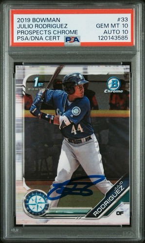 2019 Bowman Chrome Prospects Julio Rodriguez #33 card