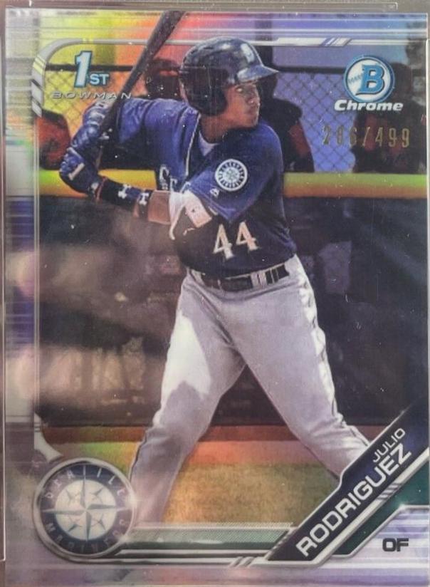 2019 Bowman Chrome Prospects Julio Rodriguez [Refractor] #BCP-33 card