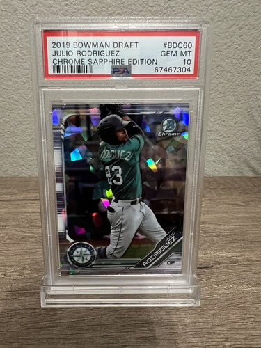 2019 Bowman Draft Chrome Julio Rodriguez [Sapphire] #BDC-60 card