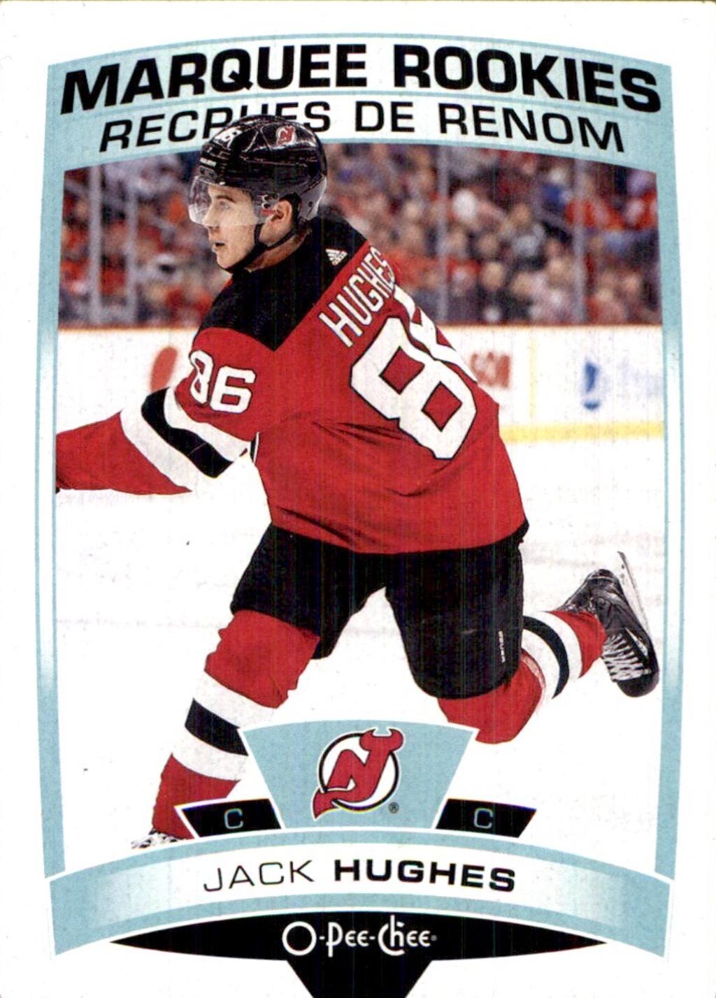 2019 O Pee Chee Jack Hughes #611 card