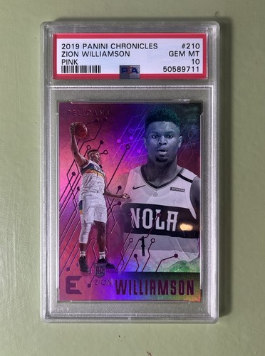 2019 Panini Chronicles Zion Williamson [Pink] #210 card