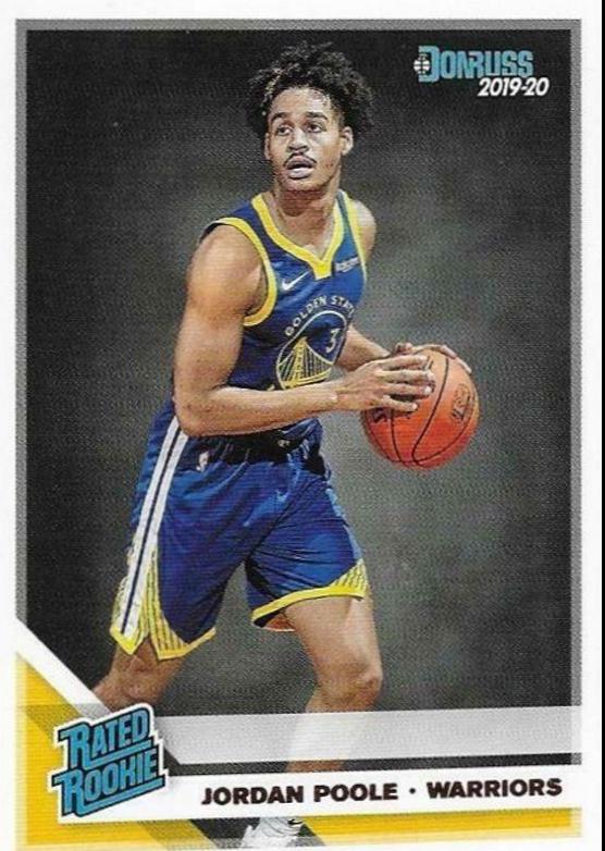2019 Panini Donruss Jordan Poole #226 card
