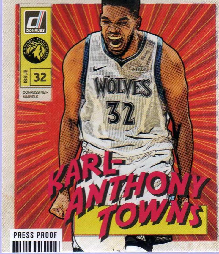 2019 Panini Donruss Net Marvels Karl Anthony Towns #6 card
