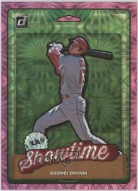 2019 Panini Donruss Nicknames Shohei Ohtani [Pink Firework] #N6 card