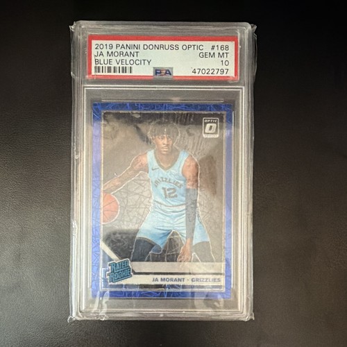 2019 Panini Donruss Optic JA Morant [Blue Velocity] #168 card
