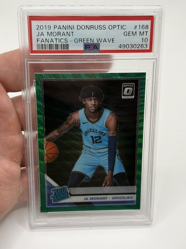 2019 Panini Donruss Optic JA Morant [Fanatics Green Wave] #168 card