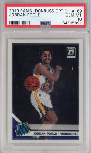 2019 Panini Donruss Optic Jordan Poole #169 card