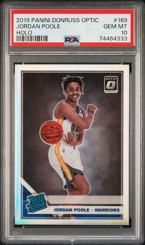 2019 Panini Donruss Optic Jordan Poole [Holo] #169 card