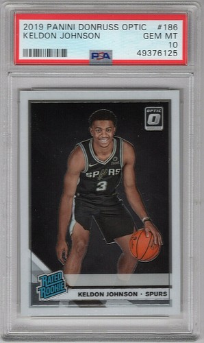 2019 Panini Donruss Optic Keldon Johnson #186 card