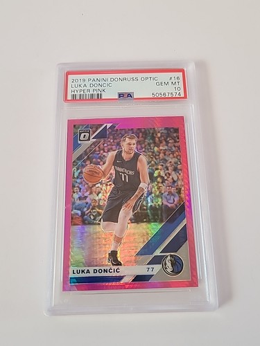 2019 Panini Donruss Optic Luka Doncic [Hyper Pink] #16 card