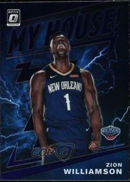 2019 Panini Donruss Optic My House Zion Williamson [Purple] #15 card