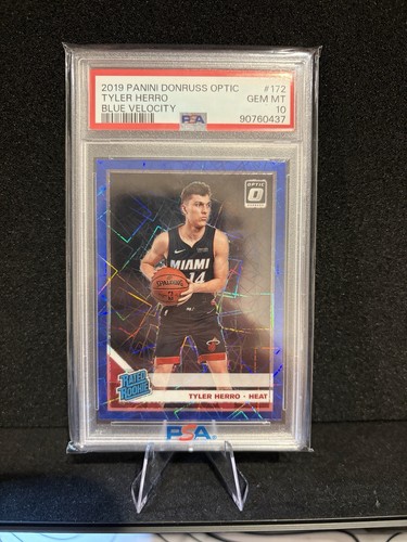 2019 Panini Donruss Optic Tyler Herro [Blue Velocity] #172 card