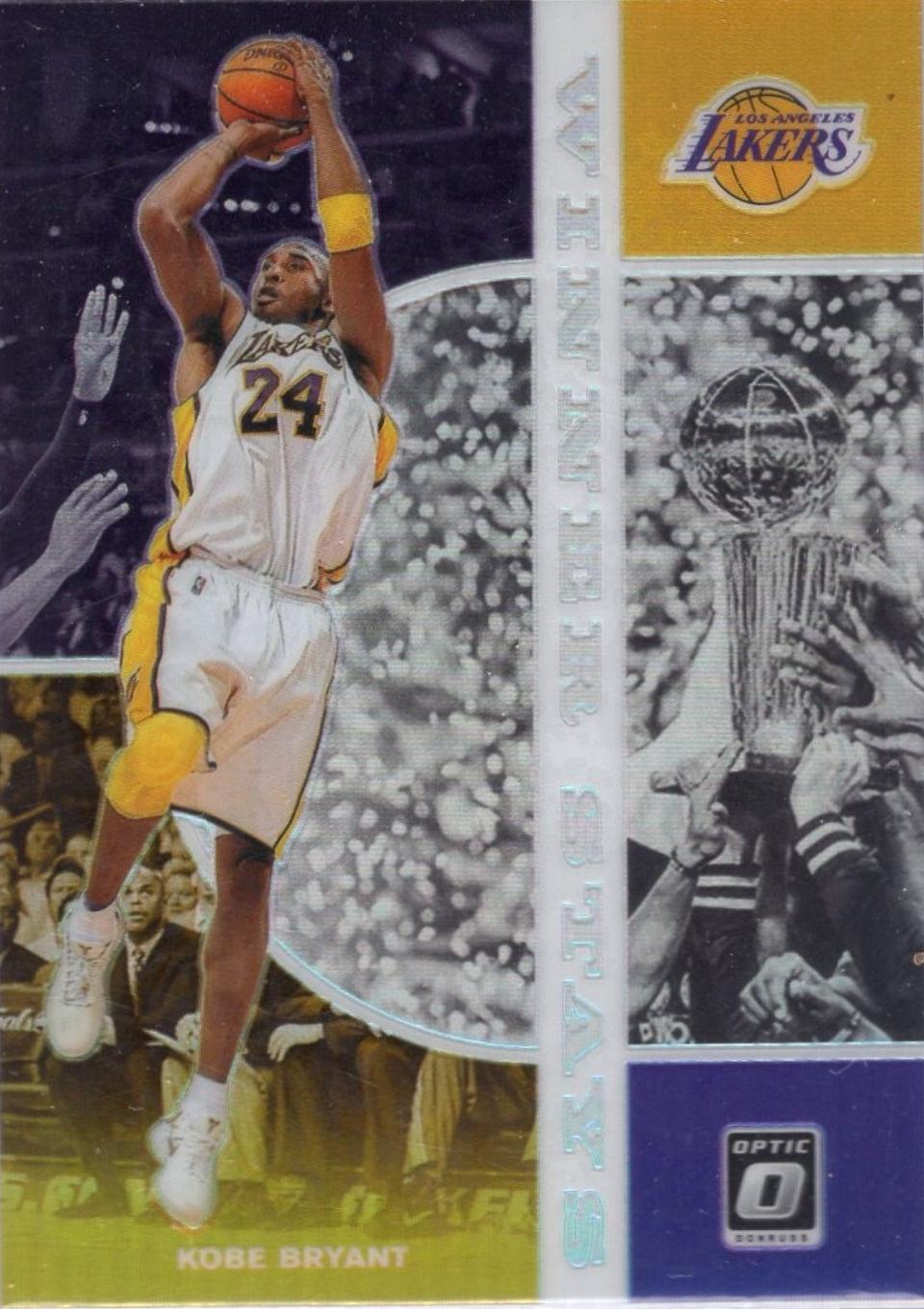 2019 Panini Donruss Optic Winner Stays Kobe Bryant [Holo] #12 card