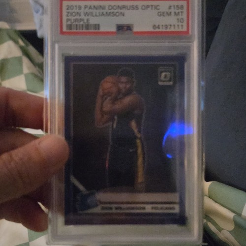 2019 Panini Donruss Optic Zion Williamson [Purple] #158 card