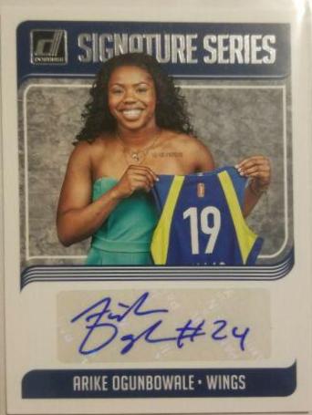 2019 Panini Donruss WNBA Signature Series Arike Ogunbowale #SS-AOG card