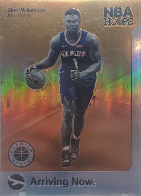 2019 Panini Hoops Arriving Now Zion Williamson [Holo] #2 card