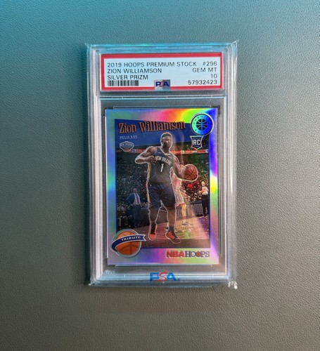 2019 Panini Hoops Premium Stock Zion Williamson [Silver Prizm] #296 card
