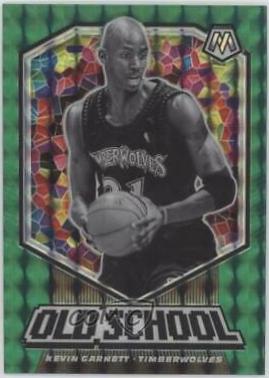 2019 Panini Mosaic Old School Kevin Garnett [Green Mosaic] #12 card