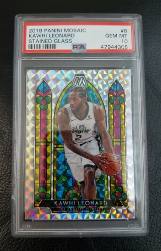 2019 Panini Mosaic Stained Glass Kawhi Leonard #8 card