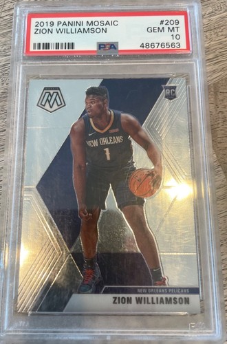 2019 Panini Mosaic Zion Williamson [Silver Prizm] #209 card