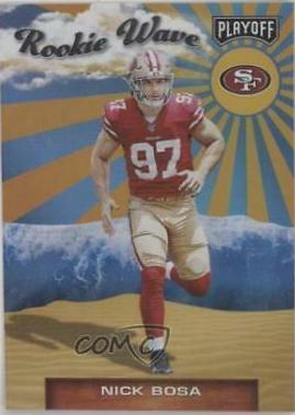 2019 Panini Playoff Rookie Wave Nick Bosa #5 card