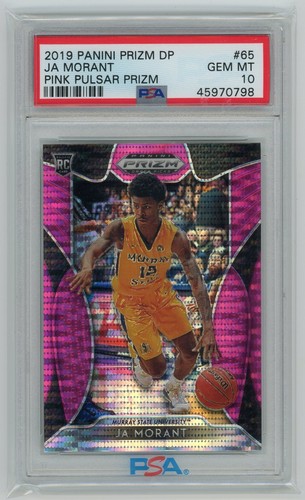 2019 Panini Prizm Draft Picks Ja Morant [Pink Pulsar Prizm] #65 card